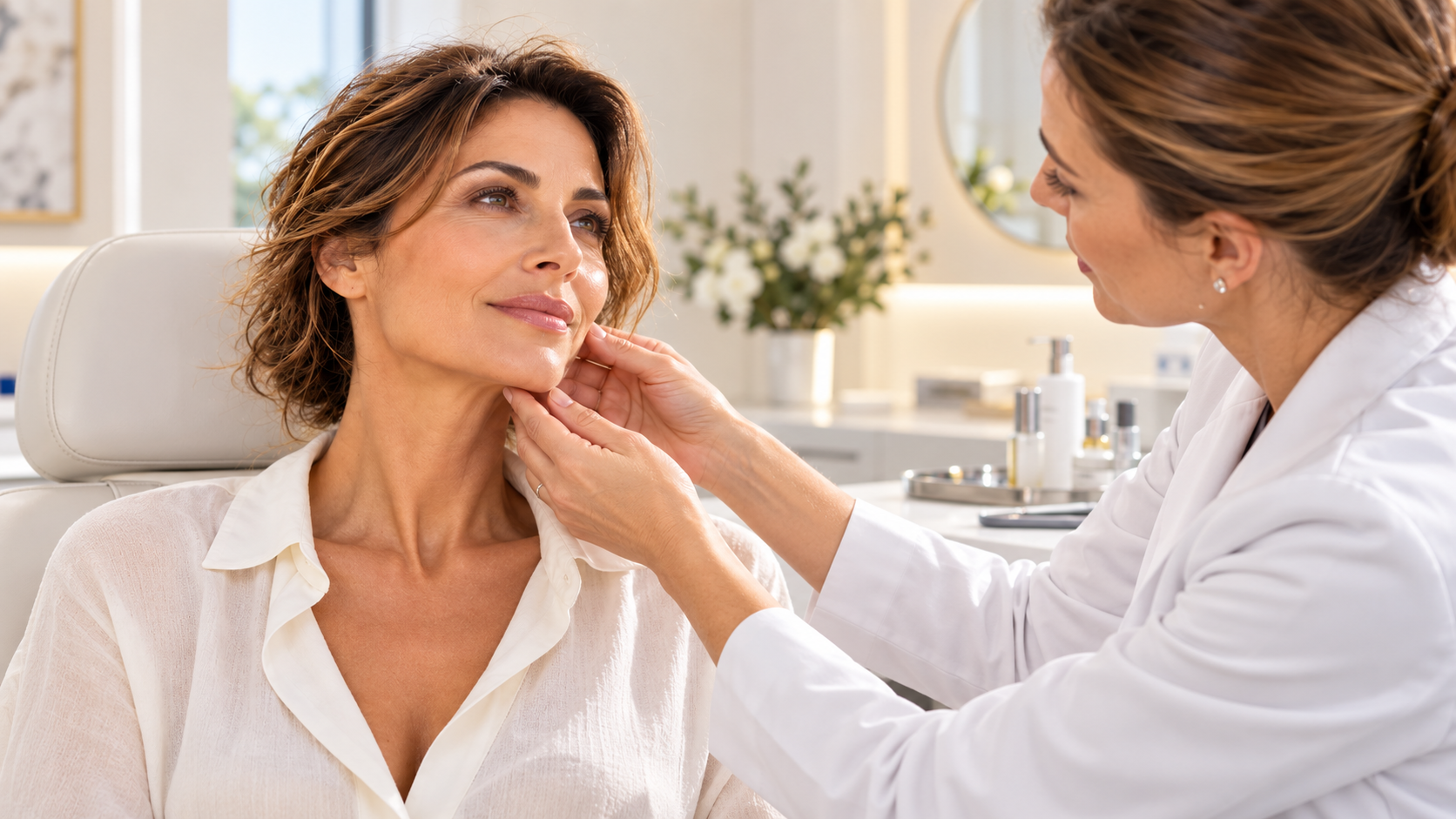 Consultation d'analyse de l'ovale du visage à la Clinique Phenicia à Marseille